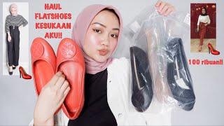 HAUL DAN REVIEW FLATSHOES SUPER AFFORDABLE TER PW !! ADA JUGA DI SHOPEE | KALIAN WAJIB PUNYA