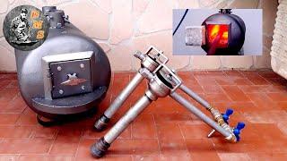 Making a two burners propane forge - Homemade