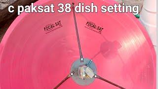 How to set paksat 38e on 4 feet dish | 4 feet dish setting