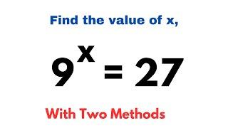 Maths Olympiad | Solving Exponential Equation With Two Methods