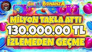 Sweet Bonanza Küçük Kasa  130.000.00 TL SLOT REKOR  MAKSWİN REKOR KATLADIK #sweetbonanza #slots