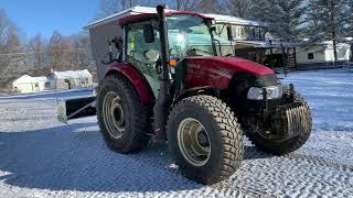 2021 Case IH Farmall 110c with Nokian tires and a Cyclone 92 inverted snowblower
