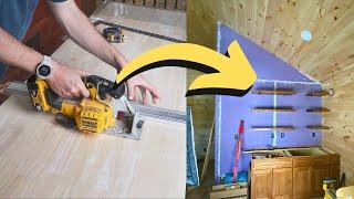 Turning a COUNTER TOP Into Custom FLOATING SHELVES - EP 71