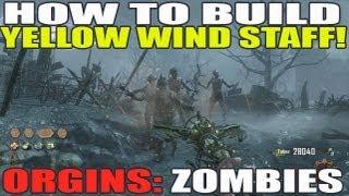 Origins: How To Build Yellow Wind Staff Solo Guide Tutorial (Black Ops 2 Zombies)
