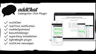 addChat - Codeigniter Chat Plugin