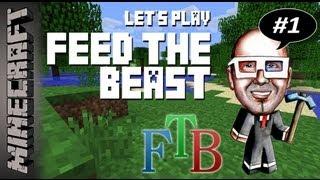 Minecraft Feed The Beast, Part 1 - Humble Beginnings