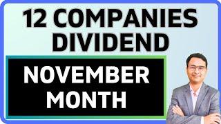 Dividend in November month | 12 Companies list | Dividend details in Nov 2024