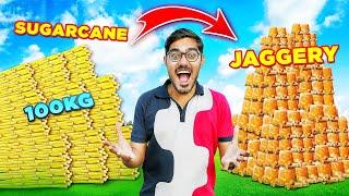 100 किलो गन्ने से कितना गुड़ बनेगा? How Much Jaggery in 100 Kg Sugarcane? Real Life Test