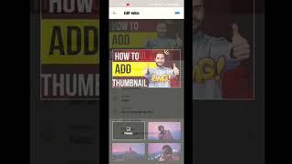 How to Add Thumbnails to YouTube Videos 2022 | Thumbnail Kaise Lagaye [Easy Method] #short