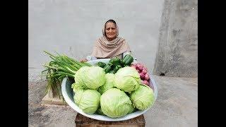 वेज मंचूरियन बनाने का सबसे आसान तरीका | Cabbage Manchurian | Dry Manchurian | village life | recipe