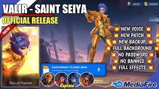 SCRIPT VALIR SAINT SEIYA | PERFECT AUDIO & EFFECTS | EARLY ACCESS - MOBILE LEGENDS