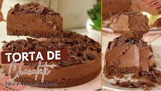 SUPER CREMOSA - SEM GELATINA - SEM FORNO - TORTA CHEESECAKE DE CHOCOLATE - MUITO FÁCIL -Dika da Naka