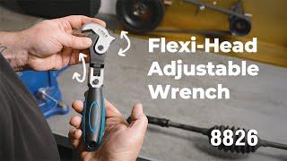 Flexi-Head Adjustable Wrench 14 - 32mm | 8826 | Laser Tools |