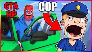 Stealing Cars in Front of Salty Cops (GTA RP Trolling)