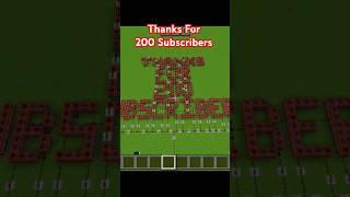 Thanks For 200 Subscribers  #minecraft #tntblast #shorts #200subscribers #viralshorts