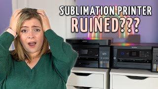 Sublimation Printer RUINED?! How to Fix a Clogged Sublimation Printer