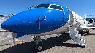 NAV Canada Bombardier CRJ-200 Flight Inspection Aircraft in 4K