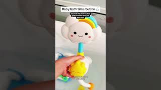 BABY bath time ROUTINE #baby #babies #babyshorts #newmom #momtobe