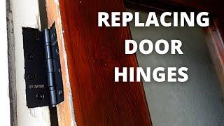 HOW TO REPLACE DOOR HINGES WITH STUCK SCREWS