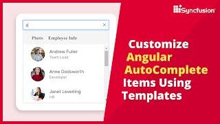 How to Customize Angular AutoComplete Using Templates