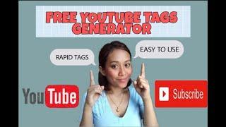 Free youtube tag generator for youtuber 2021! #youtube#rapidtags#youtubetag