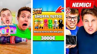 3 STORIE di AMICI DI MATTIZ su STUMBLE GUYS! *Gioco Della Bottiglia*