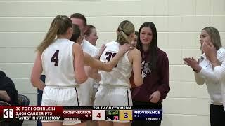 High School Girls Basketball: Crosby-Ironton vs. Providence Academy