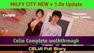 milfy city { v1.0e update } || Celia Complete  Walkthrough | Celia full Story || #whatagaming