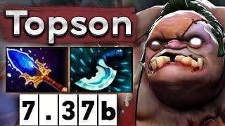 Божественные хуки от Топсона на Пудже! - Topson Pudge 7.37 DOTA 2