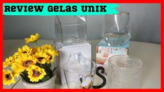 Review Gelas Kaca Unik dan estetik