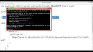 How to integrate ADMIN LTE theme in YII2