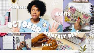 OCTOBER Monthly RESET | FULL DETAILED BUDGET SETUP | HABITS | LOW INCOME BUDGETING #paycheckbudget