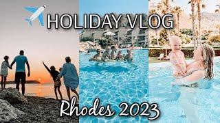 HOLIDAY VLOG 2023 | COME TO GREECE WITH ME | FAMILY OF 5 HOLIDAY TO RHODES | Emma Nightingale