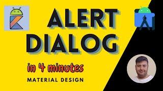 Alert dialog in 4 minutes. Kotlin Android studio