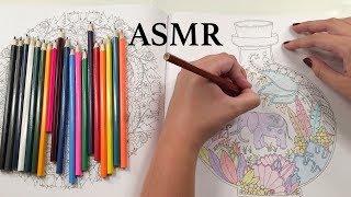 ASMR Color With Me For 1 HOUR  (Relaxing Pencil Sounds, Paper Sounds, Tapping)