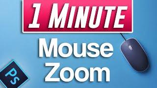 Photoshop 2021 : How to Zoom In and Out with Mouse Scroll Wheel (Fast Tutorial)