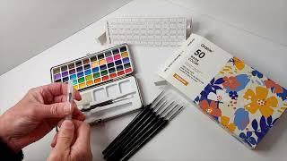 Colinsteedart. Watercolour Demonstration using a GRABIE watercolour set.