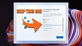 How to Skip "Let's add Microsoft account" in Windows 11 *until version 22H2