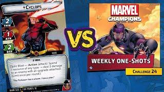 Official Weekly One-Shot Challenge #24 | Cyclops vs Sentinel Marvel Champions Playthrough