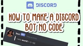  how to make a discord bot without code  | Discord Tutorial