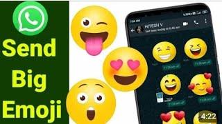 How To Send Big Emoji on Whatsapp || Without Emoji/Sticker App || #Legend_tricks_with_hero  #emoji