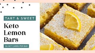  SWEET and TANGY Keto Lemon Bars | 40 Aprons Recipe