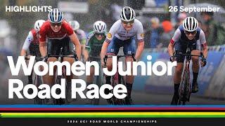 Women Junior Road Race highlights | 2024 UCI Road World Championships