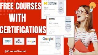 Tips To Get Free Courses With Certifications From IBM, Meta, Google Etc...