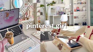 Pinterest girlproductive days, how i study Korean, cleaning and organising, sunsets and coffee