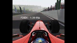 Assetto Corsa - F2004 - Spa - 1:39:956 Hotlap + Setup (former RSR world record)