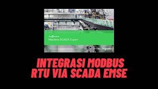 Cara paling dasar dan mudah Integrasi modbus RTU via scada Ecostruxure machine scada expert