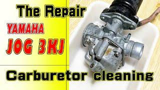 YAMAHA JOG 3KJ Carburetor cleaning work. ヤマハ 2T JOG ３KJ キャブレタークリーニング