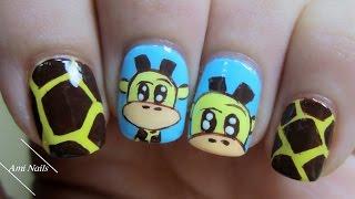 Cute Giraffe Nail Art Tutorial | Ami Nails