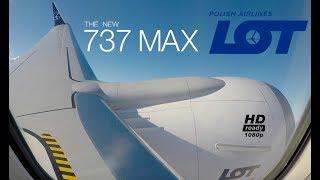 LOT Polish Airlines 737MAX Inaugral *FULLFLIGHT* London-Warsaw